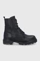 G-Star Workery skórzane KAFEY HGH płaski czarny 2141021802.BLK