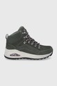 Skechers Buty zamszowe lekko ocieplane zielony 155220