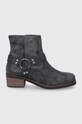 Kožené kotníkové boty Superdry nezateplené zelená WF210050A.02A