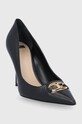 Kožené lodičky Elisabetta Franchi SA24B16E2.110 čierna AW21