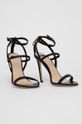 Kožené sandály Elisabetta Franchi černá