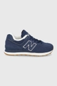 granatowy New Balance Buty zamszowe WL574LX2 Damski