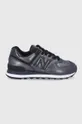 crna Kožne Tenisice New Balance WL574PW2 Ženski