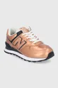 New Balance leather shoes WL574PX2 golden