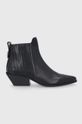 černá Westernové kožené boty Furla West Dámský