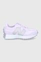 Topánky New Balance WS327MS1 imitácia kože fialová WS327MS1
