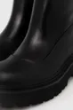črna Usnjeni elegantni škornji Pinko