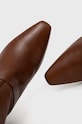 Kožené čižmy Sisley hnedá 85KUW3324.904