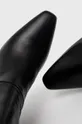 μαύρο Δερμάτινες μπότες Sisley