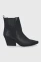 μαύρο Δερμάτινες καουμπόικες μπότες Tory Burch Γυναικεία