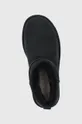 crna Cipele za snijeg od brušene kože UGG Classic Ultra Mini