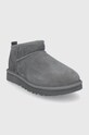 UGG suede snow boots Classic Ultra Mini 1116109.GREY gray AW22