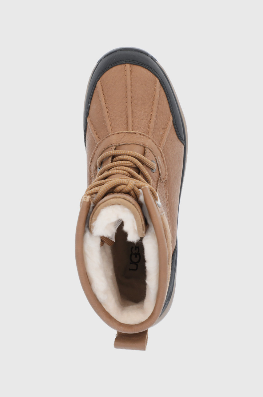 kawowy UGG Śniegowce skórzane Adirondack III Hiker