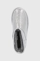 UGG Śniegowce skórzane Classic Mini Gunm srebrny 1125234.GUNM