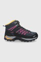 CMP Σουέτ παπούτσια Rigel Mid Trekking Shoe δέρμα σαμουά σκούρο μπλε 3Q12946.54UE