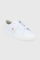 Lauren Ralph Lauren ghete de piele Janson II 802830937006 alb AA00