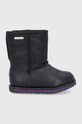 Emu Australia śniegowce skórzane dziecięce Sparkle Trigg brak zapięcia czarny K12363.Black
