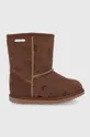 smeđa Dječje cipele za snijeg od brušene kože Emu Australia Woodland Brumby Za djevojčice