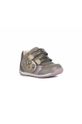 Dětské kožené boty Geox šedá