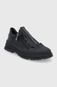 Patrizia Pepe Buty skórzane dziecięce PPJ620.36.41 czarny AW21
