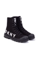 czarny Dkny Botki dziecięce D39062.32.35 Dziewczęcy