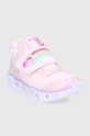 Дитячі черевики Skechers рожевий