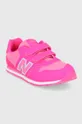 Detské topánky New Balance PV500WNP ružová