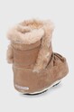 Dziewczynka Moon Boot Śniegowce zamszowe dziecięce 34010300.MOON.BOOT.CRIB brązowy