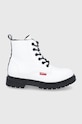 Levi's Workery dziecięce imitacja skóry licowej biały VPHI0020S.CLOVER
