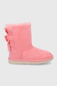 розовый Детские замшевые сапоги UGG Для девочек