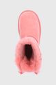 ostry różowy UGG Śniegowce zamszowe dziecięce Bailey Bow II