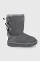 siva UGG otroški zimski čevlji Bailey Bow II Dekliški