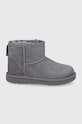 Dječje čizme za snijeg od brušene kože UGG brušena koža siva 1017715K.GREY