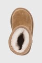 UGG śniegowce zamszowe dziecięce Classic II Clear Glitter brązowy 1121014T.CHE