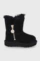 Dětské semišové sněhule UGG Bailey Zip Short zateplené černá 1123613T.BLK