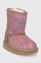 UGG Śniegowce zamszowe dziecięce Classic II Spots multicolor