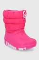 Παιδικές μπότες χιονιού Crocs ροζ