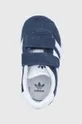 námořnická modř Dětské semišové boty adidas Originals CQ3138