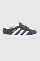 Дитячі замшеві кросівки adidas Originals імітація лицьової шкіри сірий CQ3140