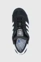 fekete adidas Originals gyerekcipő velúrból Hamburg H06605