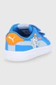 Chłopiec Puma Buty dziecięce Smash v2 Lil Puma V Inf 380905 380905 niebieski