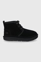 UGG Śniegowce zamszowe dziecięce K NEUMEL II ocieplane czarny 1017320K.BLK