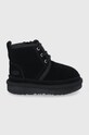 Detské semišové snehule UGG zateplené čierna 1017320T.BLK