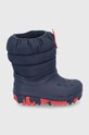 Dětské sněhule Crocs textilní námořnická modř O.PUFF.BOOT.KIDS.207275