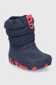 Detské snehule Crocs O.PUFF.BOOT.KIDS.207275 tmavomodrá AW21