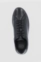 čierna Kožená obuv Tommy Hilfiger