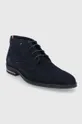 Σουέτ παπούτσια Tommy Hilfiger σκούρο μπλε