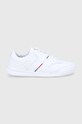 Tommy Hilfiger Buty skórzane FM0FM03729 Planet friendly biały FM0FM03729
