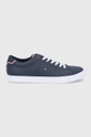 granatowy Tommy Hilfiger Buty skórzane FM0FM03739 Męski