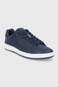 Tommy Hilfiger Buty skórzane FM0FM03726 granatowy